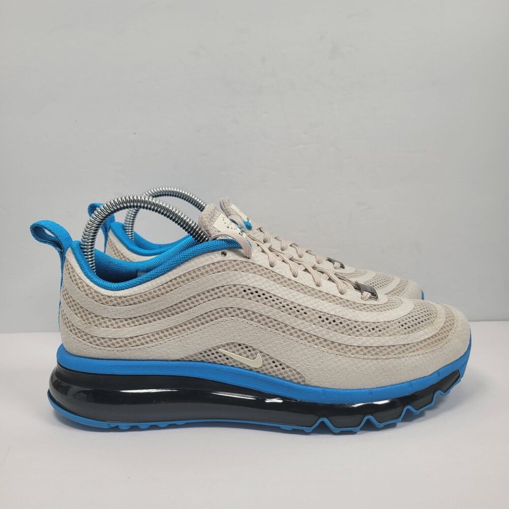 Nike Air Max 97 Milan 2012 Men's Beige & Blue Sneakers 586267-014 US Size 7